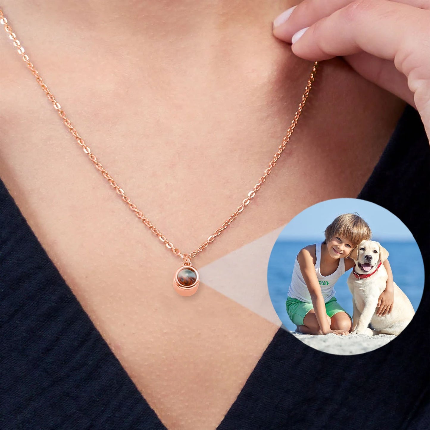 Collier personnalisé avec photo, un souvenir toujours avec vous